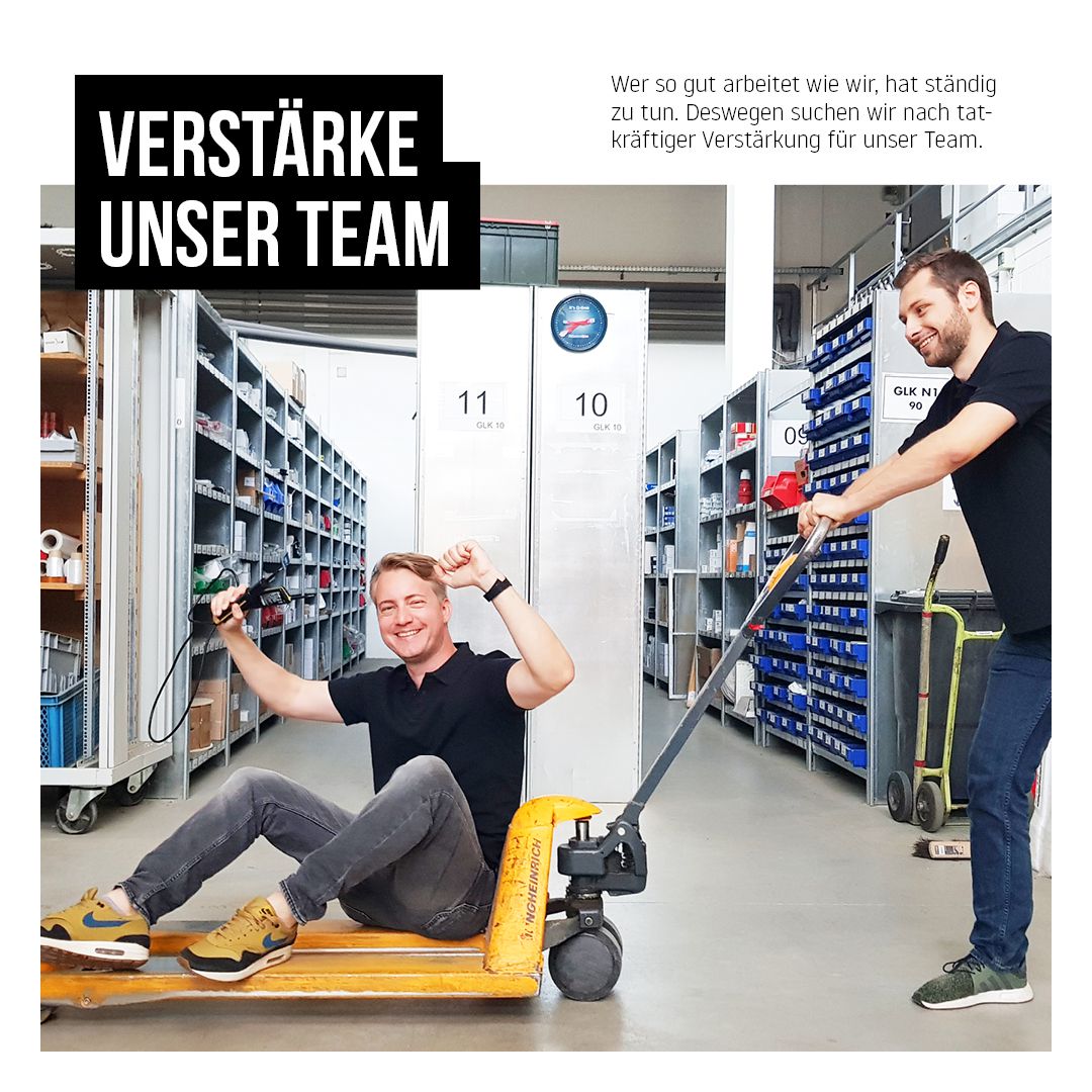 Instagram-Anzeige Verstärke unser Team